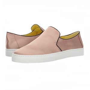 DIANE VON FURSTENBERG Budapest Sheen Blush Slip On Sneakers | Size 10
